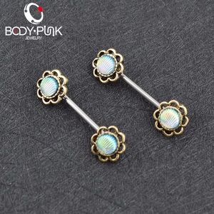 Opal Nipple barbells
